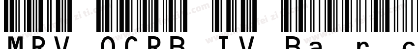 MRV OCRB IV Barcode字体转换